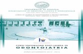 Università di Foggia - giulioleghissa.files.wordpress.com · scelta dello studente, presso la truttura Universitaria, la s truttura di Odontoiatria s Ospedaliera - d ivisione di