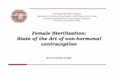 Female Sterilization: State of the Art of non-hormonal contraception · COUNSELLING ACOG technical bulletin. Sterilization. Number 222--April 1996. American College of Obstetricians