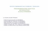 PROGRAMMAZIONE DIDATTICA ED EDUCATIVA SCUOLA PRIMARIA · 2019-01-03 · ED EDUCATIVA . SCUOLA PRIMARIA . ... in relazione alle proprie ... allo scopo di creare forme di comunicazione