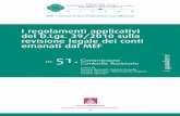 I regolamenti applicativi del D.Lgs. 39/2010 sulla revisione legale … · attraverso la Ragioneria Generale dello Stato - Ispettorato Generale di Finanza, le competenze previste