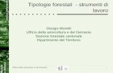 Tipologie forestali - - strumenti di lavoro - ti.ch · Tipologie forestali - - strumenti di lavoro Giorgio Moretti. Ufficio della selvicoltura e del Demanio. Sezione forestale cantonale.