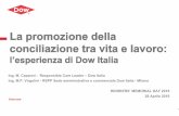 Ing. M. Capanni - Responsible Care Leader – Dow Italia Ing ... · Centro globale R&D PU: 1 Dow a Milano ... Dow e la promozione della salute: Health Services - buone prache e altri