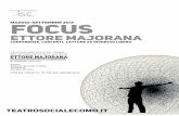 FOCUS ETTORE MAJORANA - Teatro Sociale di .testo di Leonardo Sciascia La scomparsa di Majorana, a