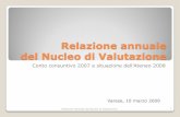 Relazione annuale del Nucleo di Valutazione annuale del Nucleo di Valutazione Conto consuntivo 2007 e situazione dell’Ateneo 2008 Varese, 10 marzo 2009 Relazione annuale del Nucleo