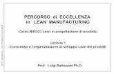 PERCORSO di ECCELLENZA in LEAN MANUFACTURINGmy.liuc.it/MatSup/2014/N90323/Lean Design_Liuc_1-Il processo e l... · Corso N90323 Lean in progettazione di prodotto Lezione 1 Il processo