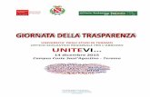 UNIVERSITA’ DEGLI STUDI DI TERAMO UNITEVI… Trasparenza_UNITE... · trasparenza. La giornata della trasparenza del 2014 Nel 2014, l’esperienza della giornata della trasparenza