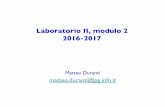Laboratorio II, modulo 2 2016-2017 - fisgeo.unipg.itduranti/Sito/LaboratorioII-Modulo2... · • Fisica generale, Elettromagnetismo • Elettronica elementare ... Slides & libri link