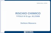 TITOLO IX D.Lgs. 81/2008 Stefano Massera - safetyexpo.it · proprietà chimico fisiche e tossicologiche Proprietà chimico fisiche e tossicologiche Campionamenti personali Riconduzione