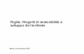 Puglia: Progetti di sostenibilità e sviluppo del territorio · ed orale e relativo diploma di partecipazione e valutazione ... popolazione accademico/studentesca locale, per rendere