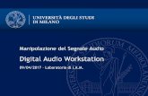 Digital Audio Workstation - ludovico.net · Introduzione al corso. Architettura dei software di manipolazione audio Principali interfacce con cui un software può controllare le periferiche