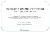 Audizione Unione Petrolifera - senato.it · dell’Economia (Dipartimento del Tesoro) ... in base alle condizioni domanda/offerta del momento ... vendere una tonnellata di benzina