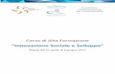 “Innovazione Sociale e Sviluppo” - odcec.napoli.it · “Innovazione Sociale e Sviluppo” Napoli dal 21 aprile al 8 giugno 2017 . SIS – Social Innovation Society CHI SIAMO