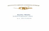 Asilo Nido - Istituto Maria Consolatrice di Roma – Sito ... · II Nido dell’Infanzia è un servizio educativo volto a ... di rapporto con l’adulto, con i coetanei e con la ...