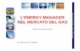 L’ENERGY MANAGER NEL MERCATO DEL GAS - Centro … · garanzia della fornitura ... Per filiera del gas si intende l’intero ciclo produttivo che va dalla ... Quadro di dettaglio