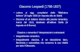 Giacomo Leopardi (1798-1837) - UniBG · • Discorso di un italiano intorno alla poesia romantica, marzo del 1818, destinato all’editore Stella (in ... analisi e smascheramento