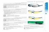 occhiali di protezione - Maritan s.r.l. | Forniture industriali e ... protezione... · protezione della vista 86 occhiali di sicurezza Maxim Lenti asferiche brevettate per 180° di