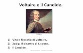 Voltaire e il Candide. - alessiacontarino.italessiacontarino.it/wp-content/uploads/2015/09/Voltaire-e-Candide.pdf · • In seguito a un diverbio con un nobile cavaliere, fu condannato