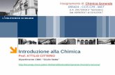 Introduzione alla Chimica · Introduzione alla Chimica . Prof. ATTILIO CITTERIO . Dipartimento CMIC “Giulio Natta ”