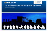 La sicurezza chimica nelle imprese - Homepage - ECHA · La sicurezza chimica nelle imprese . Introduzione per le PMI . La presente pubblicazione si basa sugli orientamenti per i consulenti