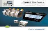DIRIS Digiware - socomec.com · grandezze elettriche. Le grandezze misurate sono affidabili grazie alla precisione garantita e conforme alla IEC 61557-12, in un ampio intervallo di