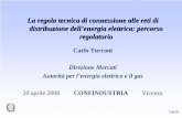 La regola tecnica di connessione alle reti di ... ingTurconi_20mag08_1.pdf · 1di 28 Carlo Turconi. Direzione Mercati. Autorità per l’energia elettrica e il gas. 20 aprile 2008