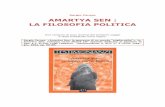 Sergio Caruso AMARTYA SEN : LA FILOSOFIA POLITICA Sen, la filosofia... · l’economia politica senza filosofia, cieca. Lo stesso rapporto di mutua implicazione vale d’altronde