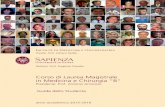 Corso di Laurea Magistrale in Medicina e Chirurgia “B”corsidilaurea2015.uniroma1.it/sites/a14i/files/paragrafo/21-09... · Organizzazione generale del Corso di Laurea B Pag. 9