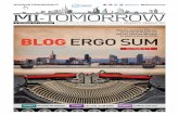 BLOG ERGO SUM - servicexg.it · il domani da leggere distribuzione gratuita • n. 13 • anno 4,venerdÌ 27 gennaio 2017  #milano #mitomorrow a pagina 19 blog ergo sum