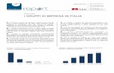 ISTAT Gruppi di impresa in Italia 2011 2 · struttura organizzativa semplice, svolgono poco meno ... gruppi, con un peso in termini di addetti pari al 19,8% del totale. ... prevalentemente