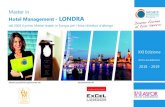 Master in Hotel Management - LONDRA · grande prestigio di Londra. Programma dettagliato del Master 1. INTRODUZIONE AL MERCATO TURISTICO Il fenomeno turismo Risorsa turistica e prodotto