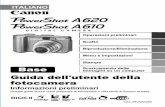 Base Guida dell'utente della fotocamera - Canon Italiadownload.canon.it/manuali_operatore/files/PowerShot_A610_A620ita.pdf · • Non fare scattare il flash in prossimità degli occhi