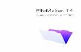 FileMaker 14 · 1 Capitolo 6, "Utilizzo di JDBC per condividere i dati FileMaker," descr ive come utilizzare il driver client JDBC di FileMaker con un'applicazione o un'applet Java