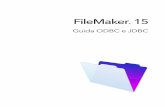 Guida ODBC e JDBC di FileMaker 15 · Capitolo 6, "Uso di un URL JDBC per collegarsi al database," descrive come utilizzare il driver client JDBC di FileMaker con un'applicazione o