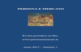 PERSONA E MERCATO · PERSONA E MERCATO Rivista periodica on-line  Anno 2017 – Numero 1