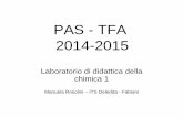 PAS - TFA 2014-2015 - maestrasilvia.it · per biologi e medici • dal 1984 chimica e merceologia in un ITC … poi scienze della materia, chimica e fisica,… • dal 2013 sono al