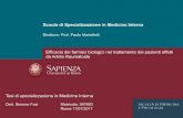 Scuola di Specializzazione in Medicina Interna FAZI.pdf · Scuola di Specializzazione in Medicina Interna Tesi di specializzazione in Medicina Interna Dott. Simone Fazi Matricola: