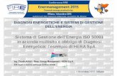 Sistema di Gestione dell’Energia ISO 50001 in azienda ... · degli indicatori energetici ... Esempio di Diagnosi Energetica di processo ... -benchmark EnPIriferim.Baseline e valutazione