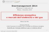 Enermanagement 2014 · Efficienza energetica ... - Sistemi di qualificazione/certificazione e sviluppo mercato servizi energetici ... 1. il D.Lgs. 102/14 di recepimento della Direttiva