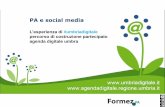 PA e social media - Eventi PA | Il sistema di ...eventipa.formez.it/sites/default/files/allegati_eventi/Umbriadigit... · Raccomandazioni per l’uso dei social media /100 12 di 17