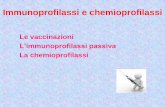 L’immunoprofilassi passiva - uniba.it · vaccinazioni obbligatorie o ... •Esantema rosa (volto corpo) •Macchie di KopliK • Mattia virale • Trasmissione: via aerea • Incubazione: