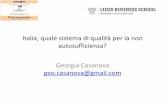 Italia, quale sistema di qualità per la non ...ancien-longtermcare.eu/sites/default/files/BolognaCasanova09Nov... · Il rapporto tra quality management e sistema di servizi? (WP5-WP1)