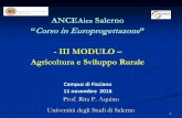 Prof. Rita P. Aquino Università degli Studi di Salerno · 2016-11-14 · Parco regionale Monti Picentini in Provincia di Avellino ... -protezione dei consumatori ... delle risorse