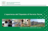 L’esperienza dell’Ospedale di Porretta Termeipasvitrieste.it/data/user/downloads/Cacciari_01.pdf · paziente e i care giver. Modello teorico di riferimento : complessità assistenziale