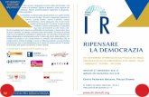 RIPENSARE LA DEMOCRAZIA - dirdemdi.org · civile ha la possibilità di partecipare e determinare con strumenti di democrazia diretta attivamente e incisivamente anche l’ordine del