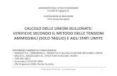 CALCOLO DELLE UNIONI BULLONATE: VERIFICHE … bullonate.pdf · • ballio g., mazzolani f.m., strutture in acciaio, hoepli