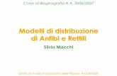 Modelli di distribuzione di Anfibi e Rettili - UAGRAuagra.uninsubria.it/.../Old/lez13-Seminario(Macchi).pdf · Silvia Macchi Unità di Analisi e Gestione delle Risorse Ambientali