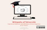 Wikipedia nei corsi di information literacy di BALI · contenuti liberi, in molte lingue, e di fornire gratuitamente i progetti basati sul wiki al pubblico”. ... (NPOV), è gratuita