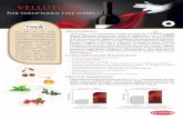 VELLUTO - catalogapp.lallemandwine.comcatalogapp.lallemandwine.com/uploads/yeasts/docs/39aa6271500ff2d6e... · Sauvignon, Cabernet Franc e Syrah di differenti zone viticole, VELLUTO