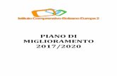 PIANO DI MIGLIORAMENTO 2017/2020 - ic-bz-europa2.it · Il seguente Piano di miglioramento riguardante l’istituto Comprensivo “Bolzano ‐ Europa 2” è stato stilato dal Gruppo