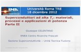 Università Roma TRE 18 dicembre 2012 - Dipartimento di Matematica e Fisicawebusers.fis.uniroma3.it/~silva/slides/SC-HTC2-Celentano.pdf · G. Celentano, Roma TRE - 18 dicembre 2012